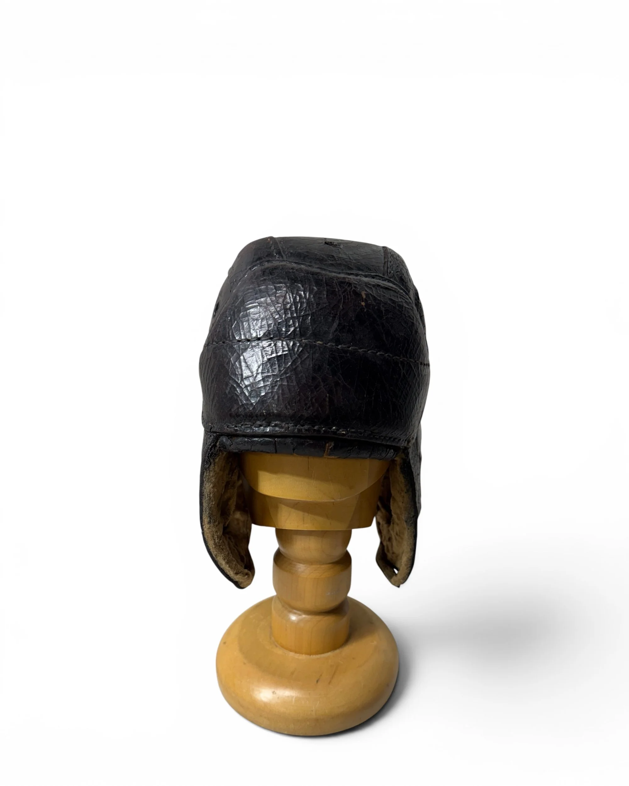 Photoroom_20260531_091213vintage leather football helmet - Modern Artifact Decor.JPG