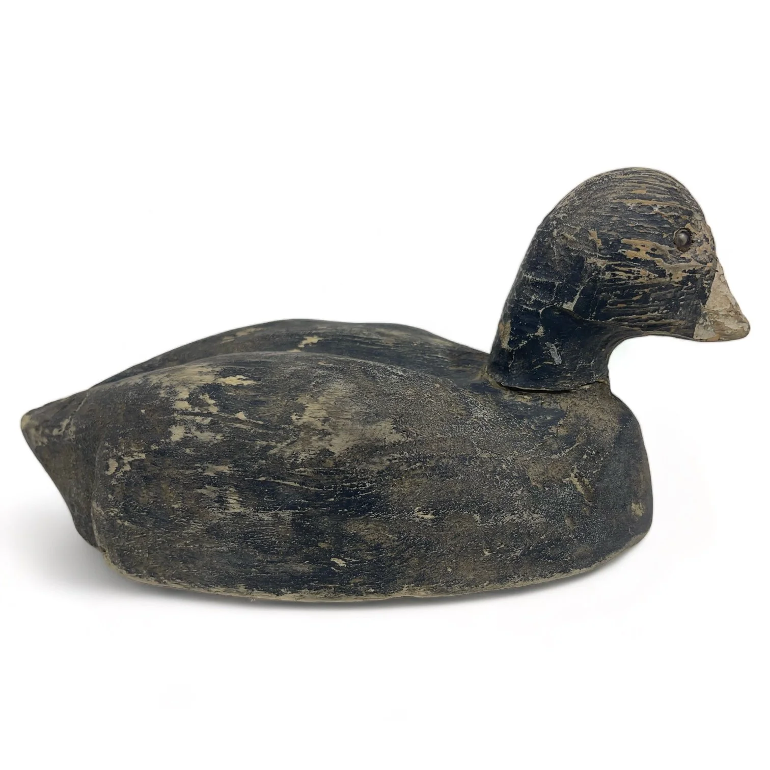 Vintage 1950s Balsa Wood Carved Duck and Goose Decoys, set of 2.
