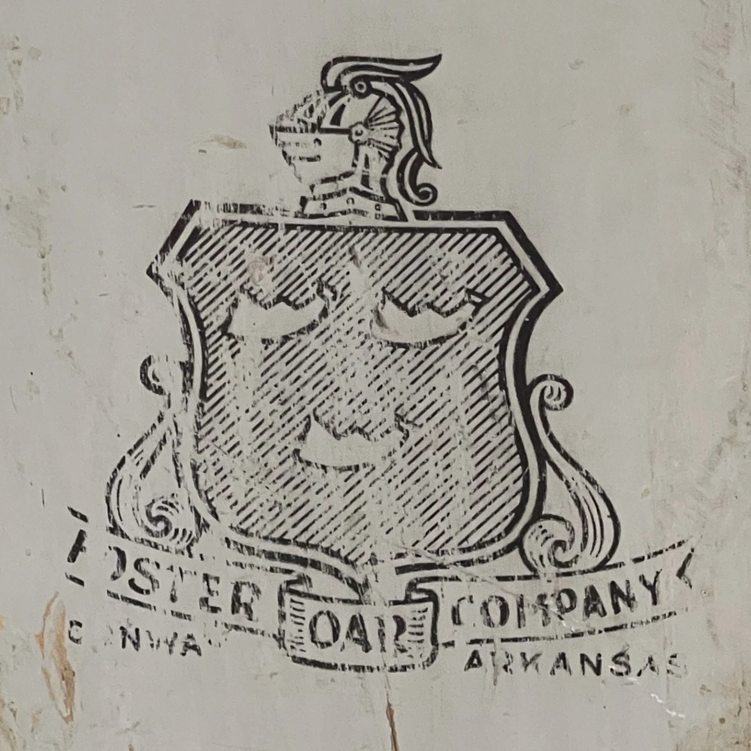 Vintage wooden grey weathered boat oars with oar locks, 71 inches by Foster Oar Co. - Made in USA.