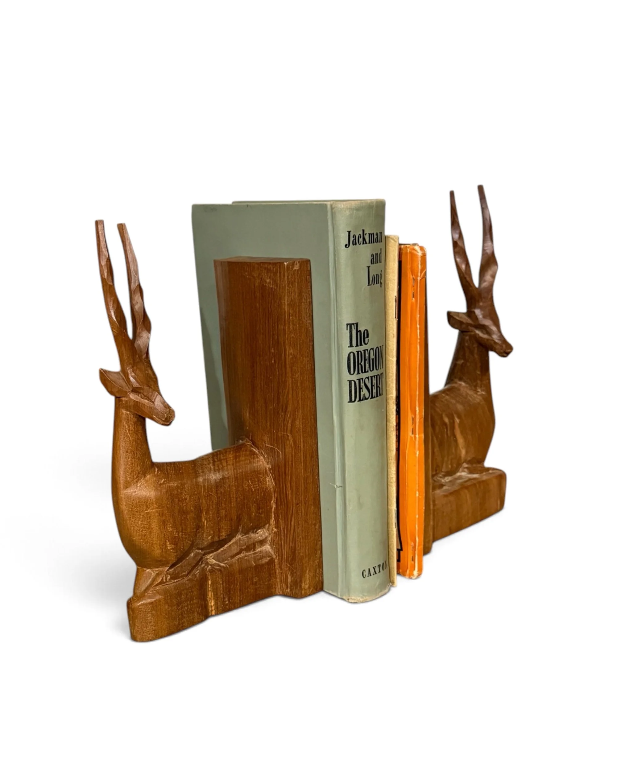 vintage wooden gazelle bookends - Modern Artifact DecorPhotoroom_20260930_103503.JPG