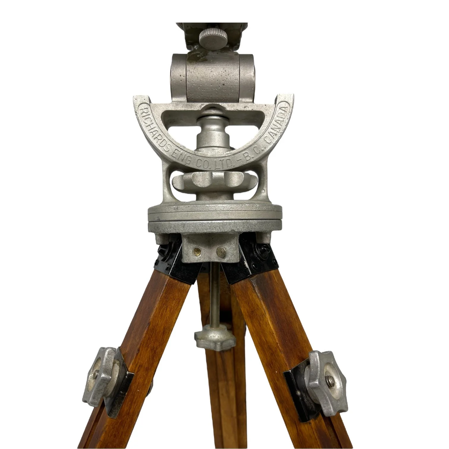 Vintage Kodak Duaflex IV Camera and Uni Colt Richards Engineering Wooden Tripod Floor Lamp