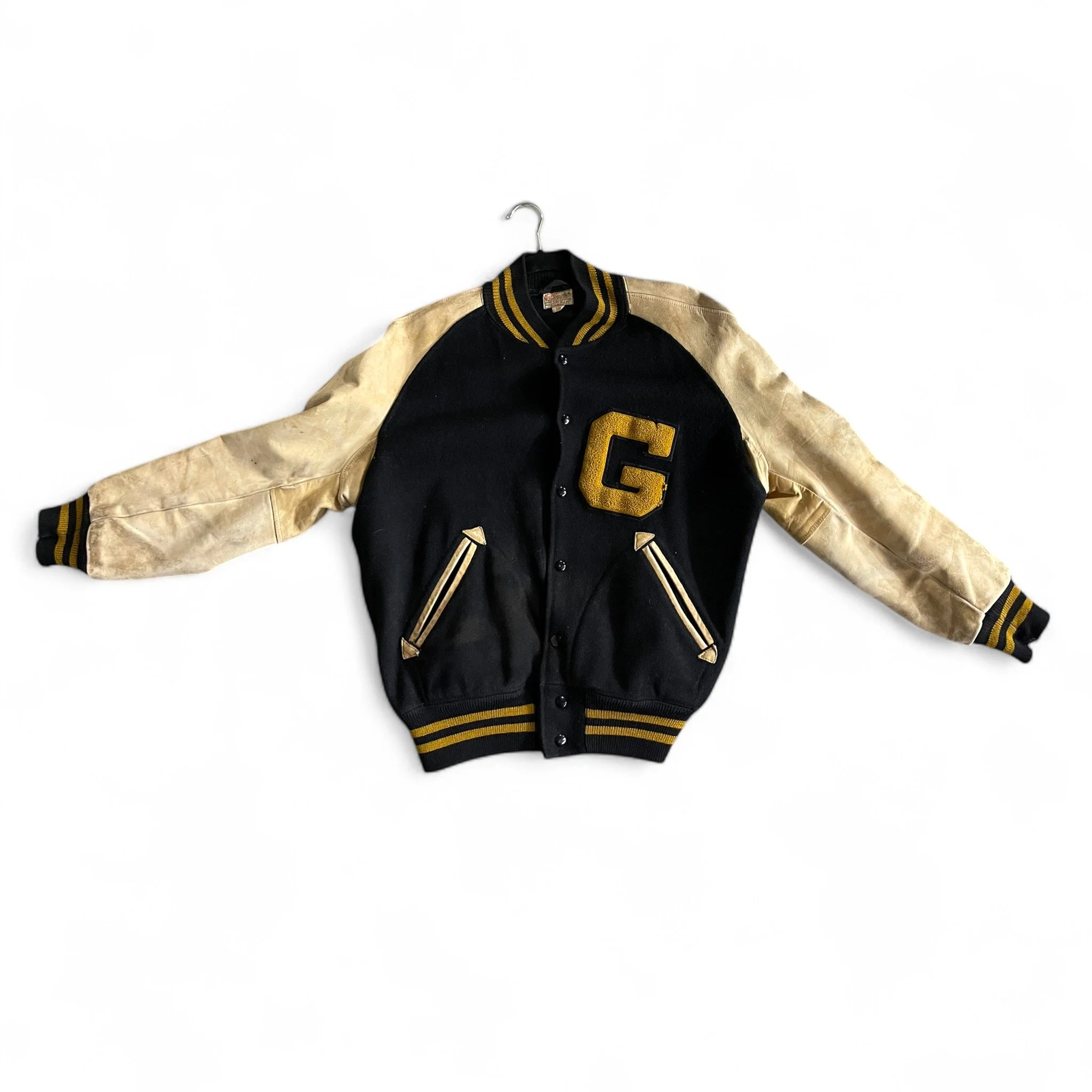 1950s vintage classic varsity letterman jacket. Made in USA.