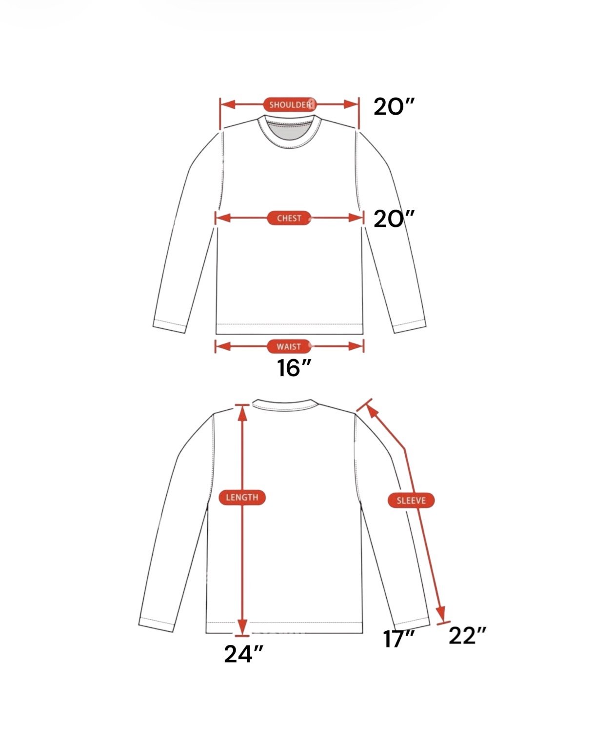 sweater measurements