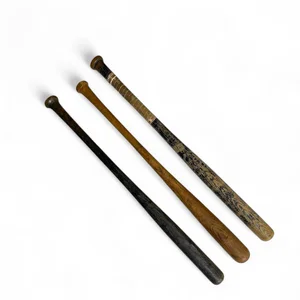Set of 3 Vintage Wooden Baseball Softball Bats - Rawlings 
