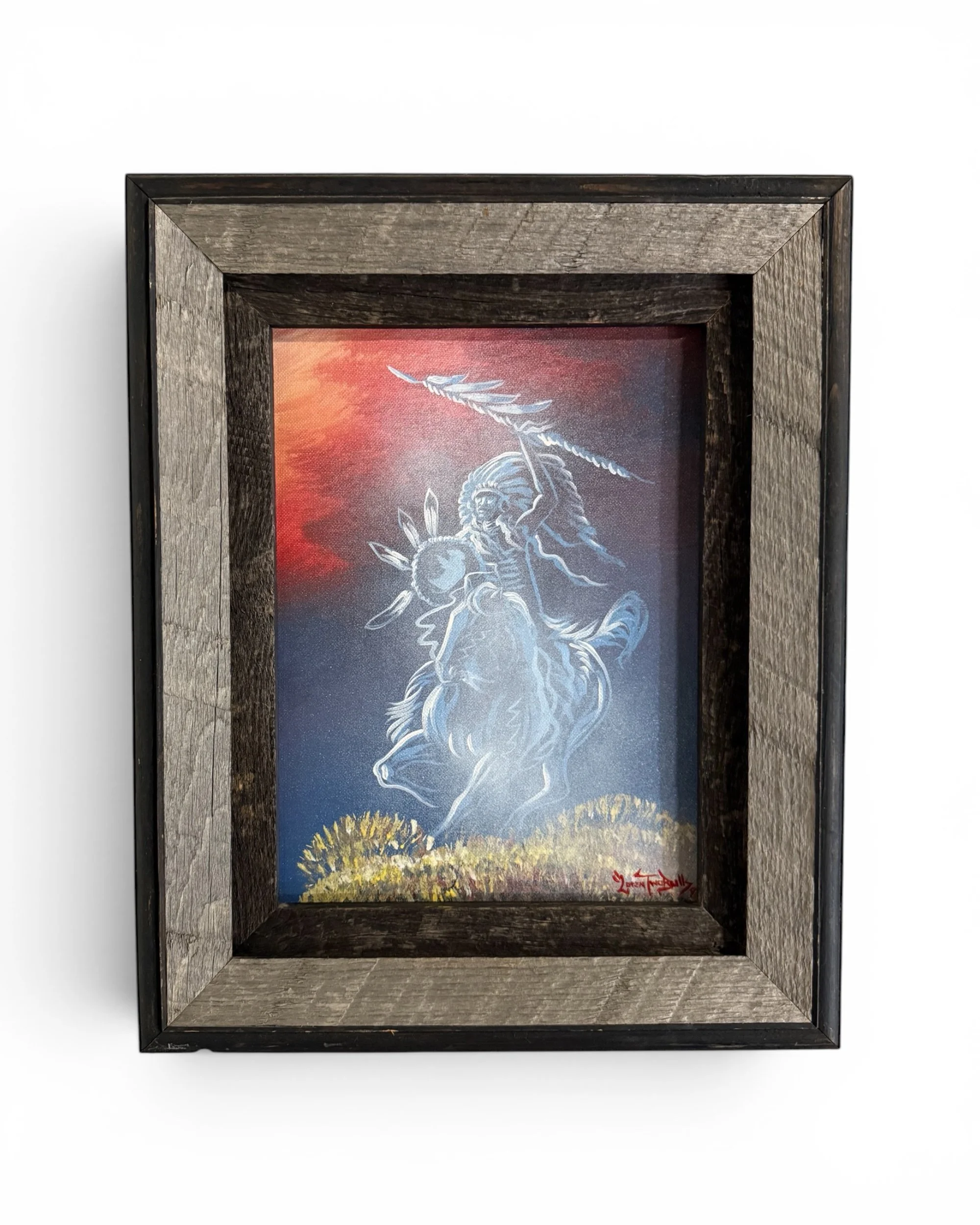 Photoroom_20260621_180617vintage orignal framed Native American paintings by Loren Two Bulls - Modern Artifact Decor.JPG