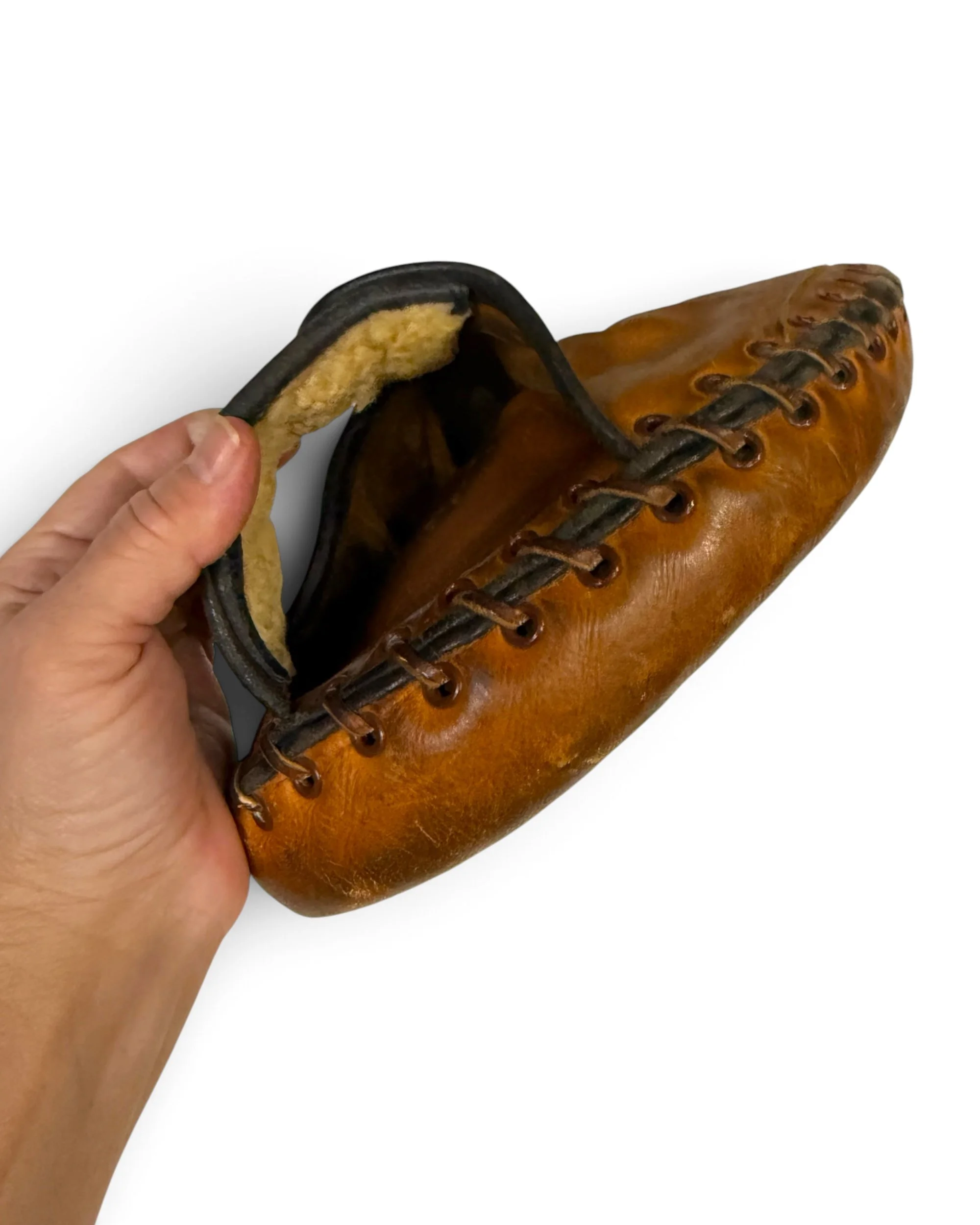 vintage Buddy Rosar leather baseball mitt - Modern Artifact DecorPhotoroom_20260902_063527.JPG