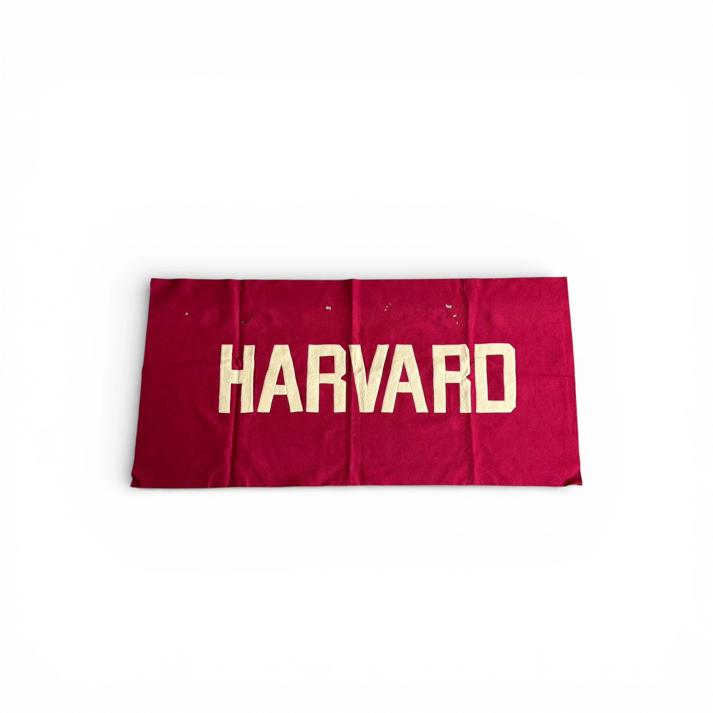 vintage 1950s Harvard felt banner wall hanging