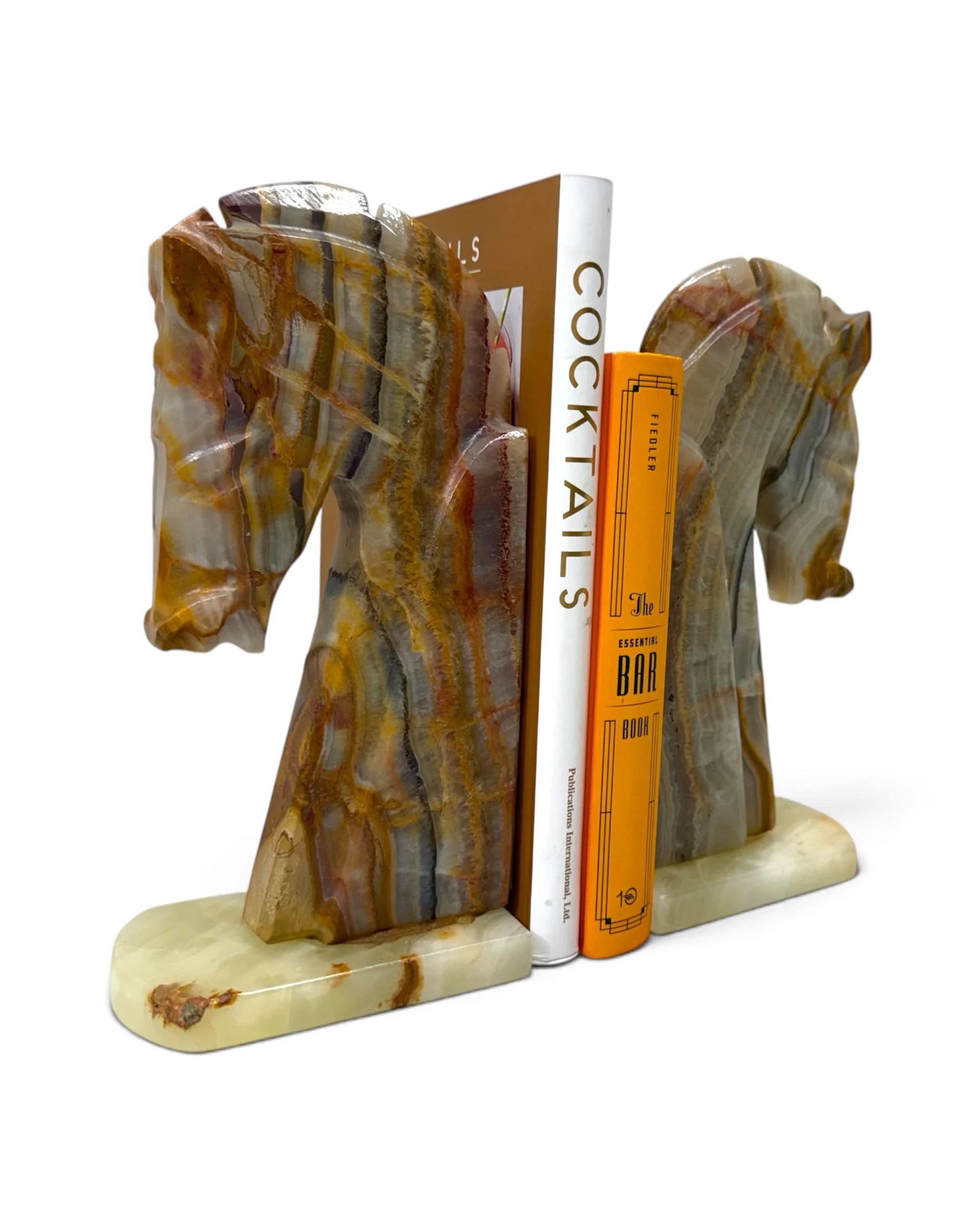vintage onyx horse head bookends - Modern Artifact DecorPhotoroom_20260811_073603.JPG