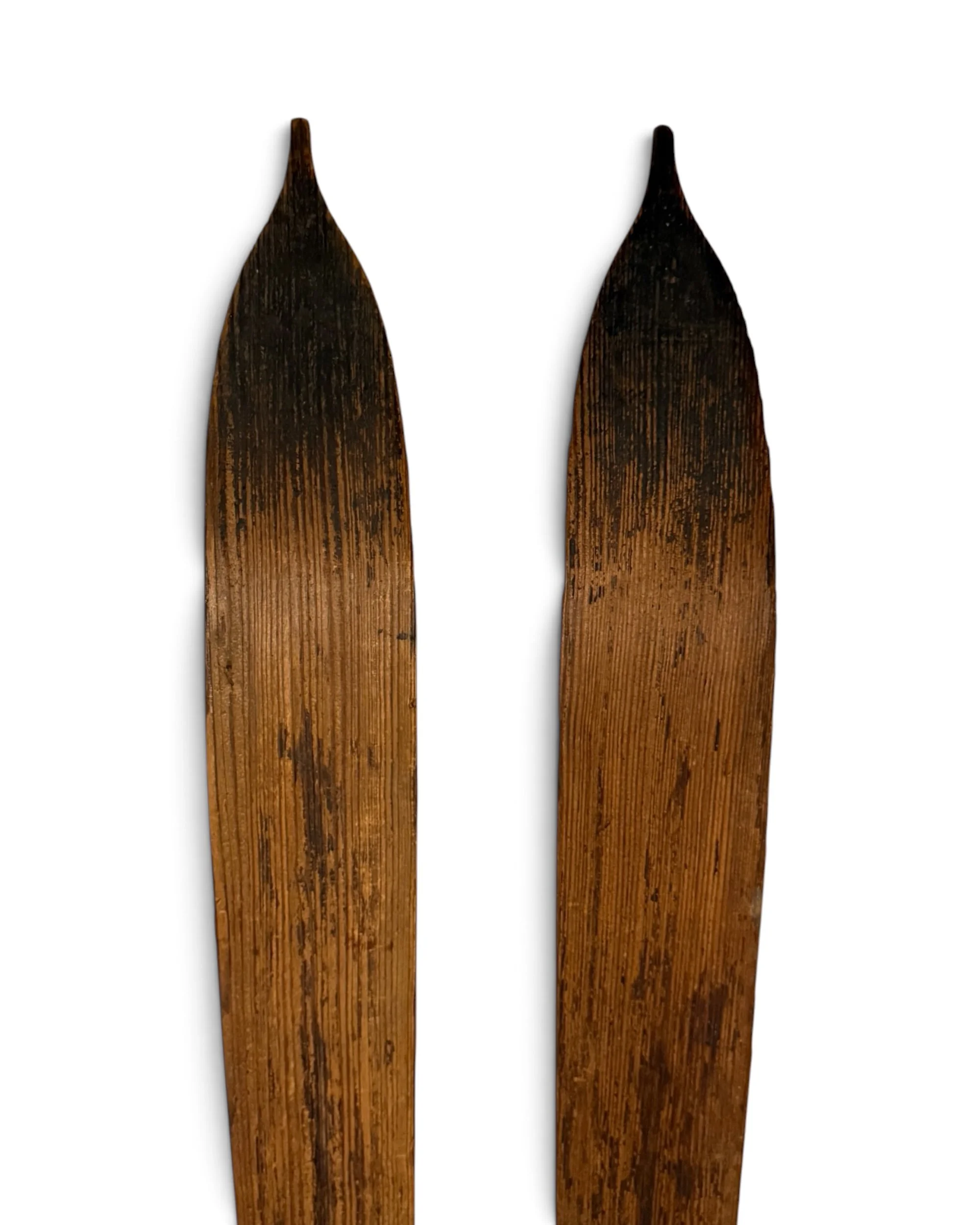 vintage wooden snow skis + poles - Modern Artifact DecorPhotoroom_20260816_161125.JPG
