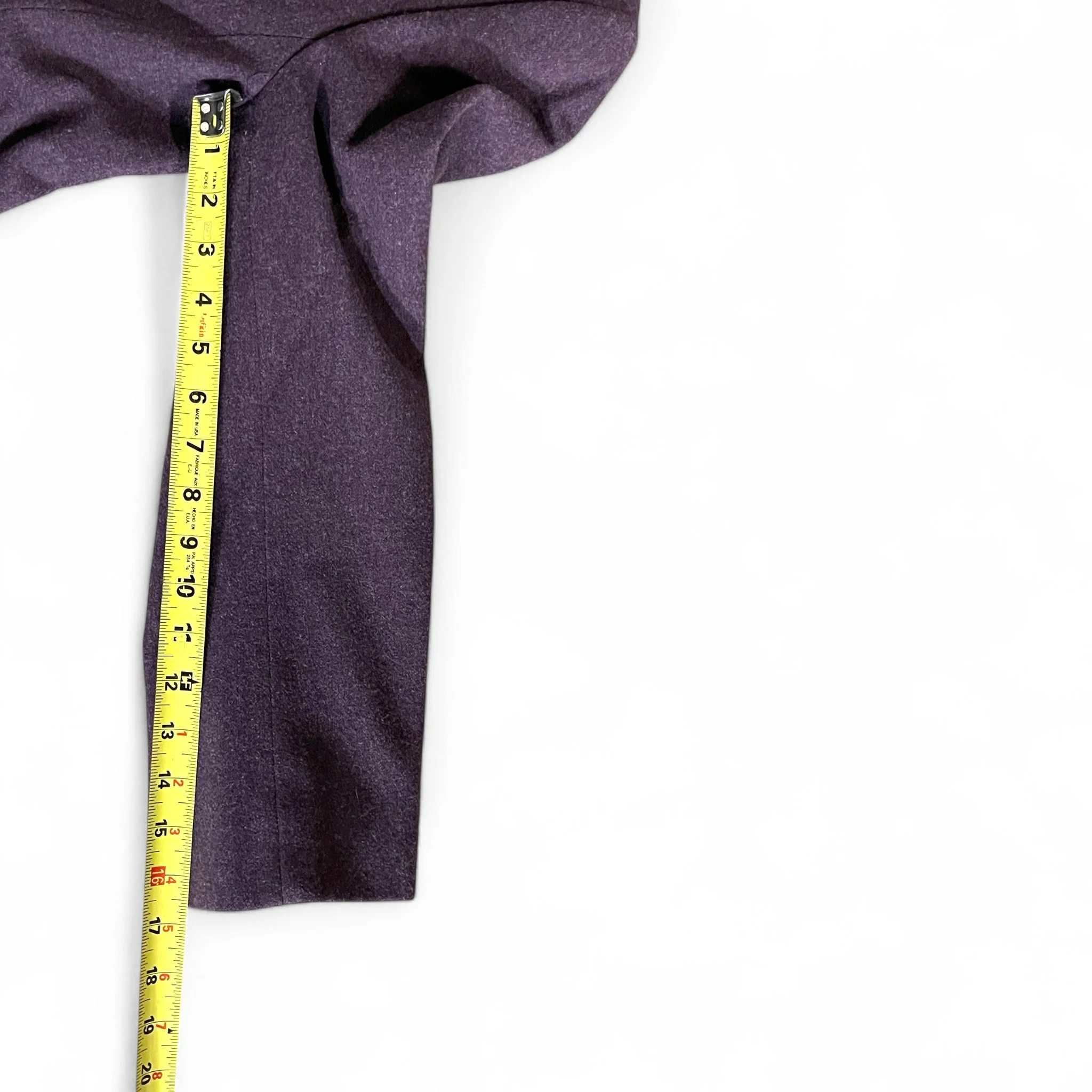 Vintage 1950s Pendleton long womens purple coat, fully lined, button front, all season, 100 percent Virgin Wool.