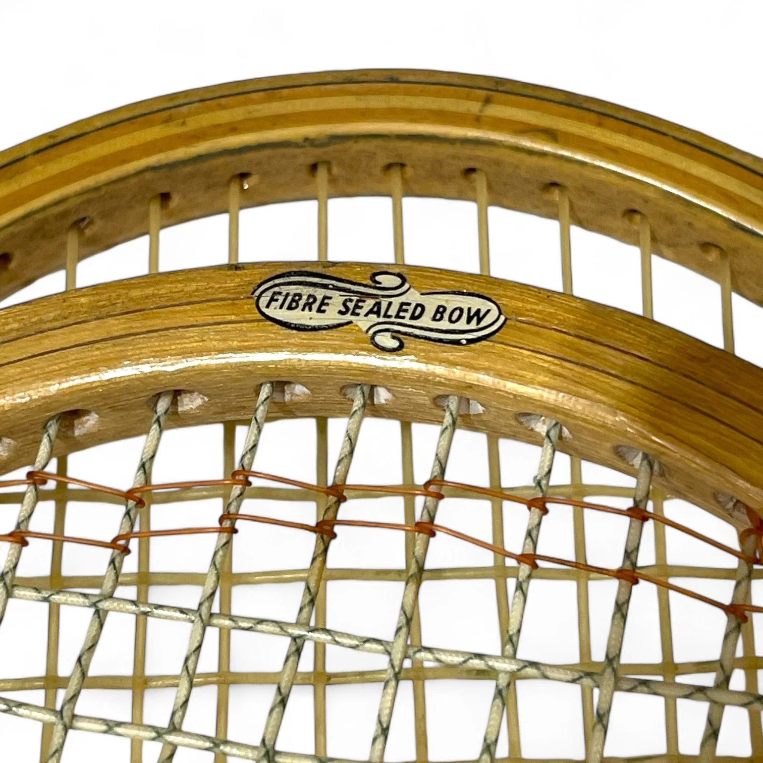Vintage pair of wooden tennis rackets, Dunlop Maxply, Spalding Gonzales signature model.