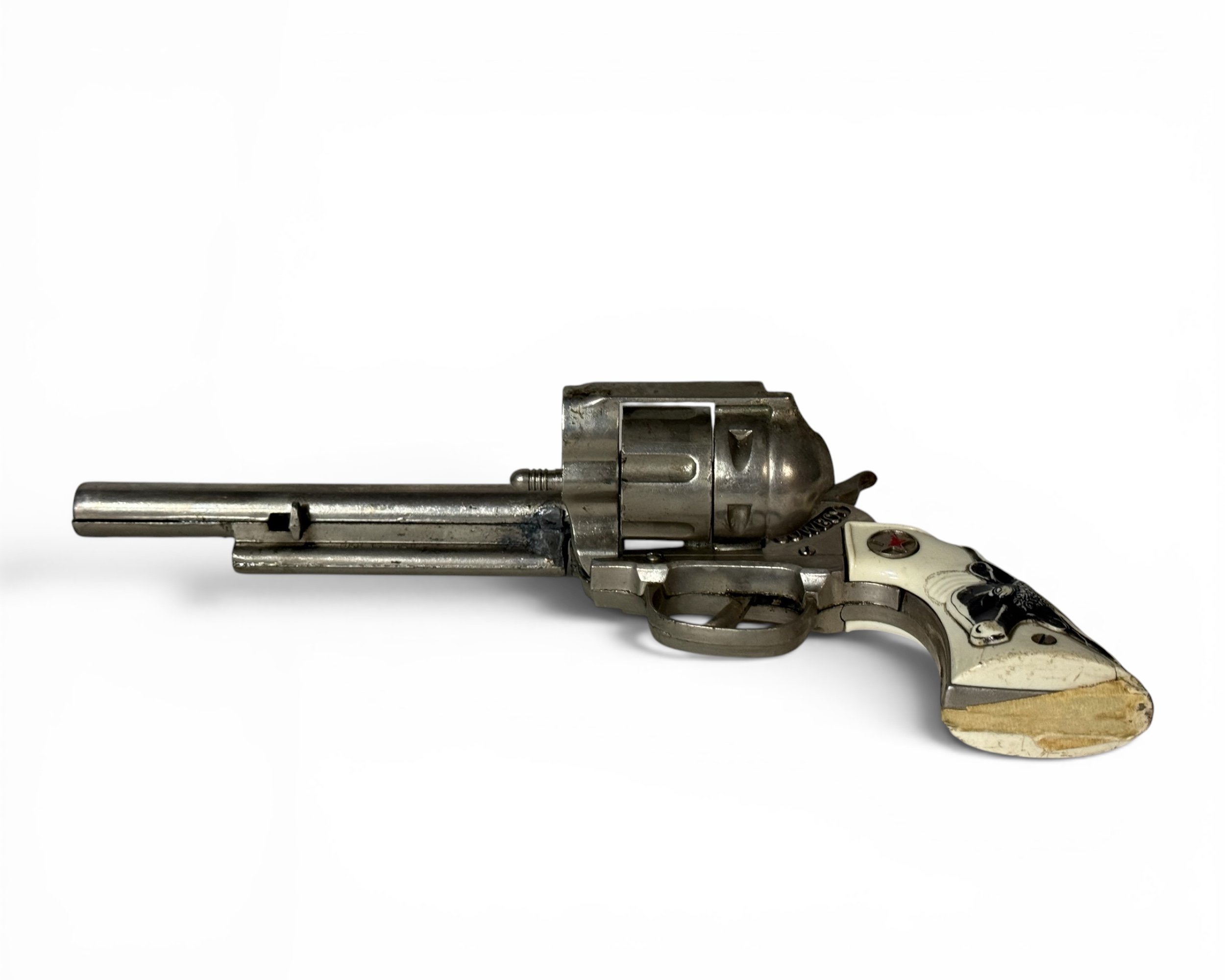 Photoroom_20260610_092229vintage toy guns with leather holster - Modern Artifact Decor.JPG