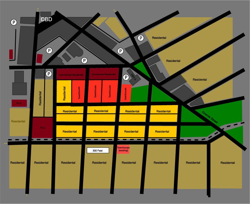 Figure 1 - A Proposed Re-Development Plan for Stratford's Cooper Site.