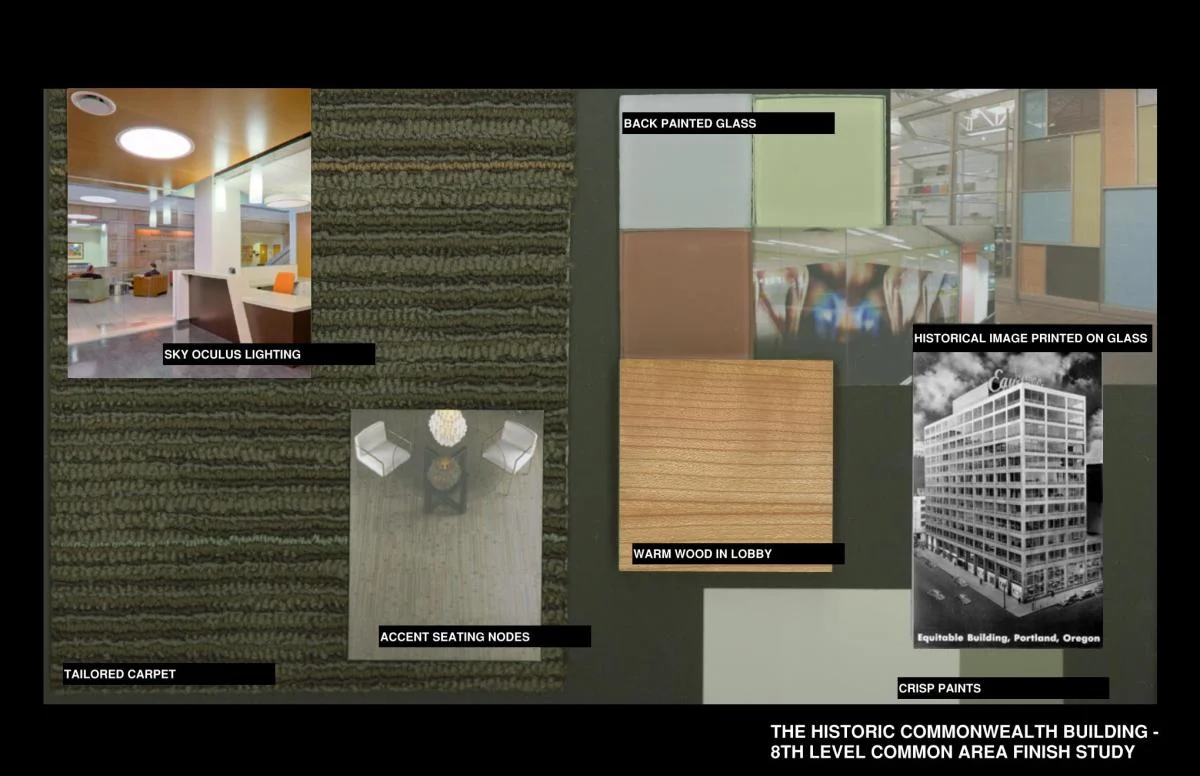 Finish Material Selections :: Commonwealth Building proposed interior finishes