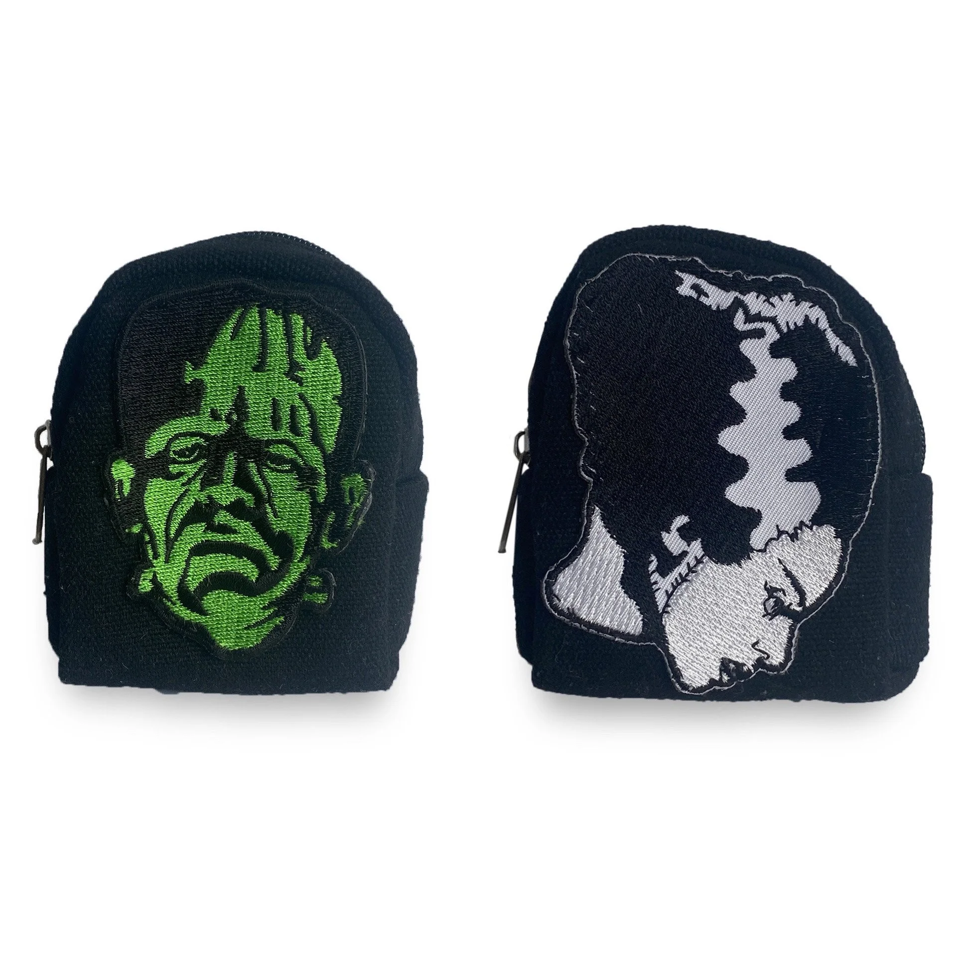 2 Pack Frankenstein's Monster + Bride  Mini Keychain Backpacks