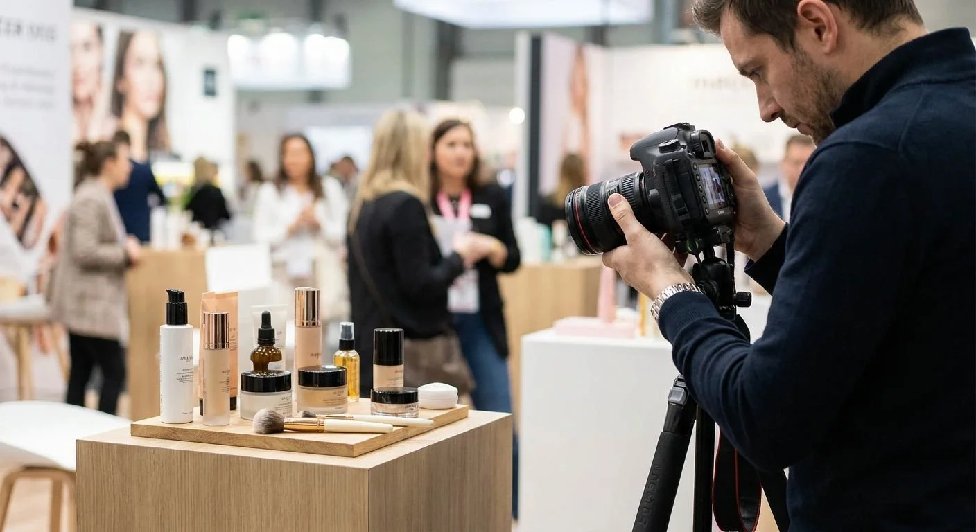 Product Photography for Beauty Trade Show Displays 2026