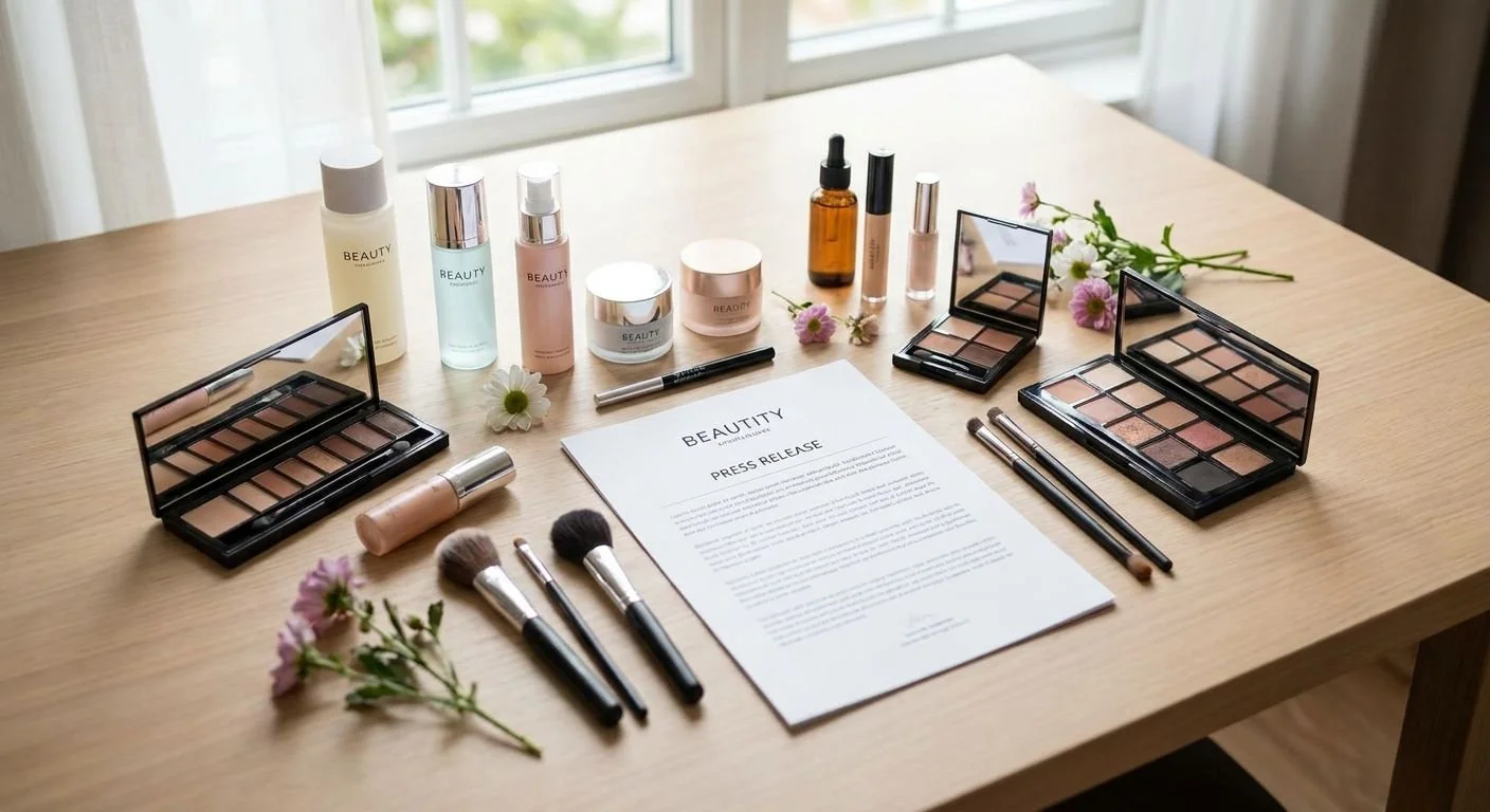 Best Flat Lay Layouts for Beauty Press Kits (2026)