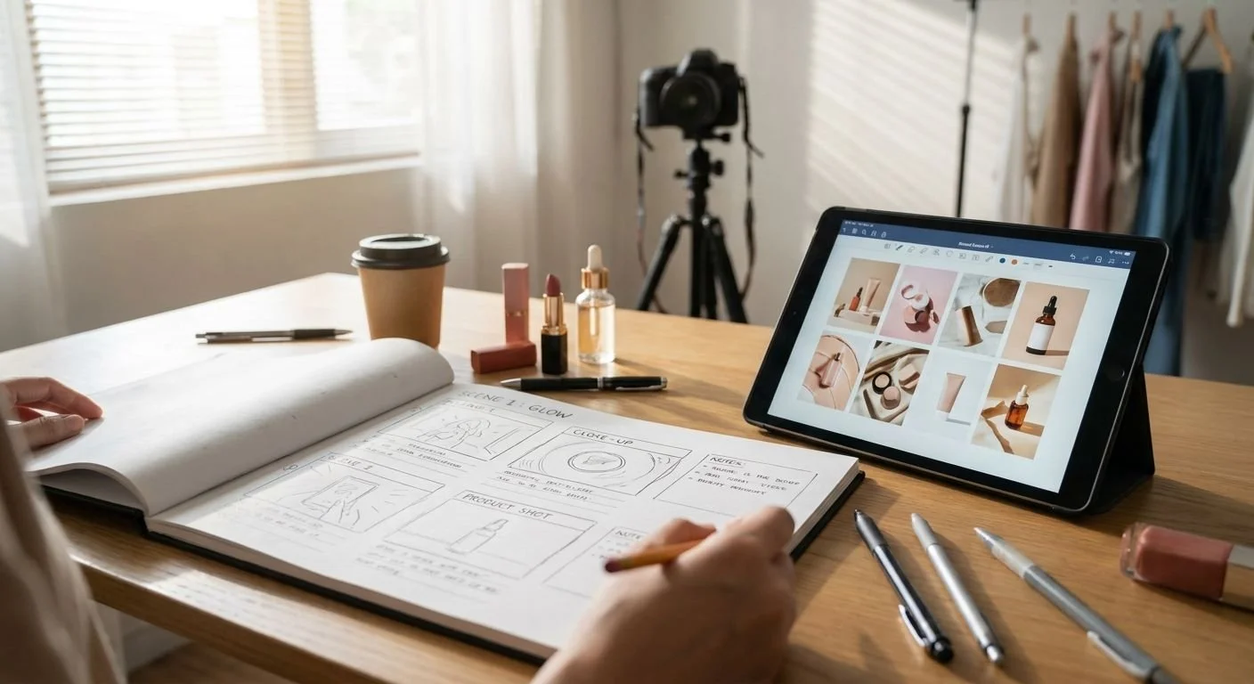 How to Storyboard a Beauty Campaign Video Shoot (2026)