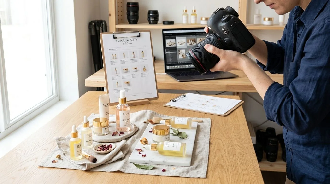 Wholesale Beauty Line Sheet Photography Guide (2026)