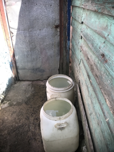  This is how water is stored for use during the week. It sits still, and mosquitos can spread disease this way. 
