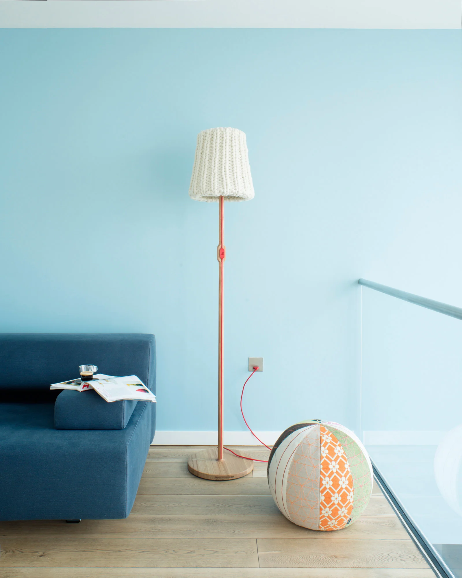 Granny floor lamp by Casamania, Joy pouf by Moroso. Photography Justin Barton