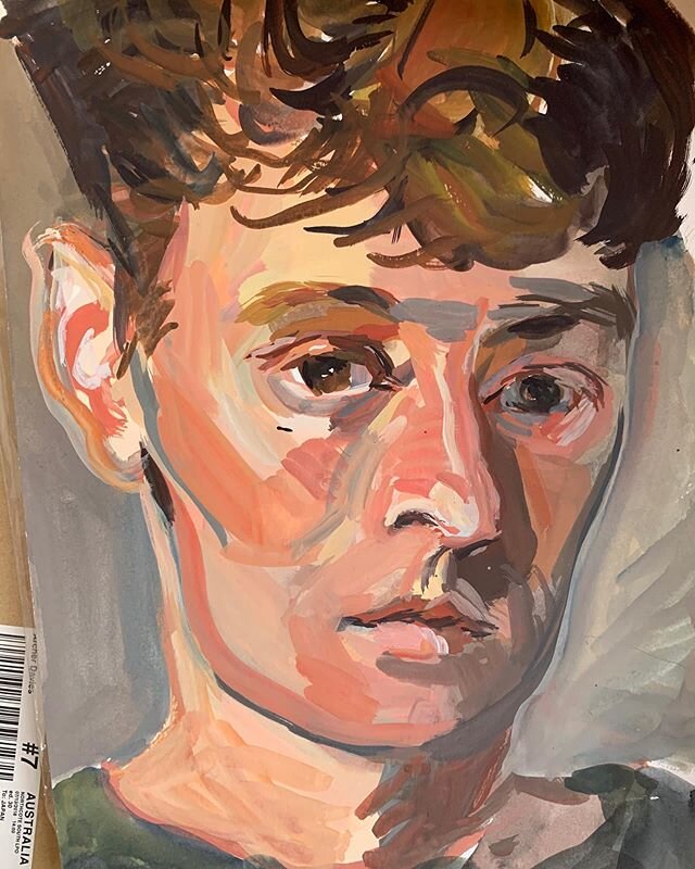 Next I found some self portrait studies from about 3 years ago.