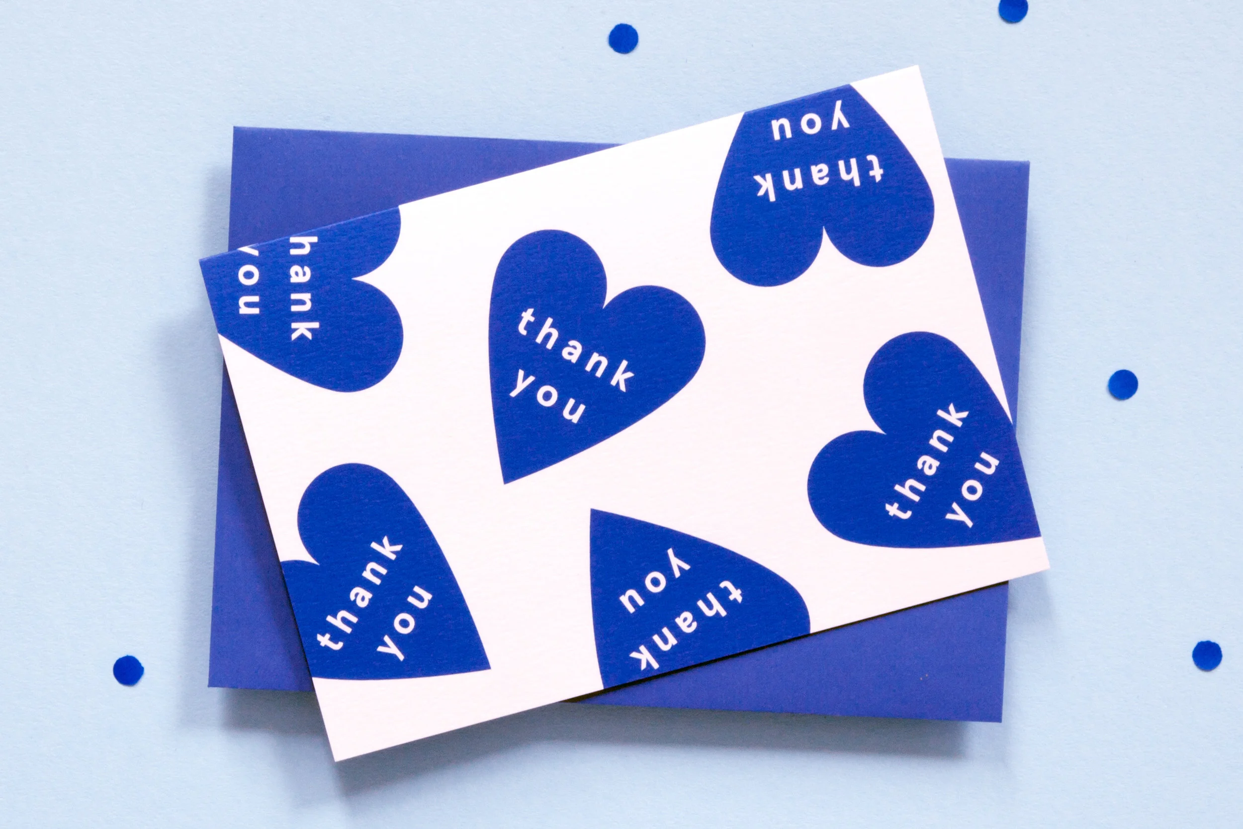 JRCARD006 - ola jr Greeting Card, Thank You Hearts, ola.jpg