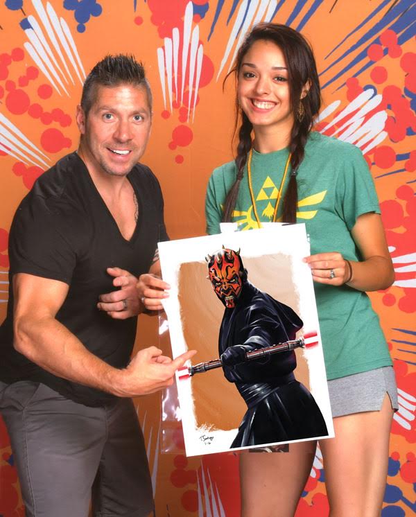 ray park plays darth maul in star wars holding darth maul fan art by tony santiago