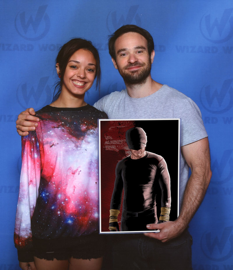 charlie cox plays daredevil holding daredevil fan art by tony santiago