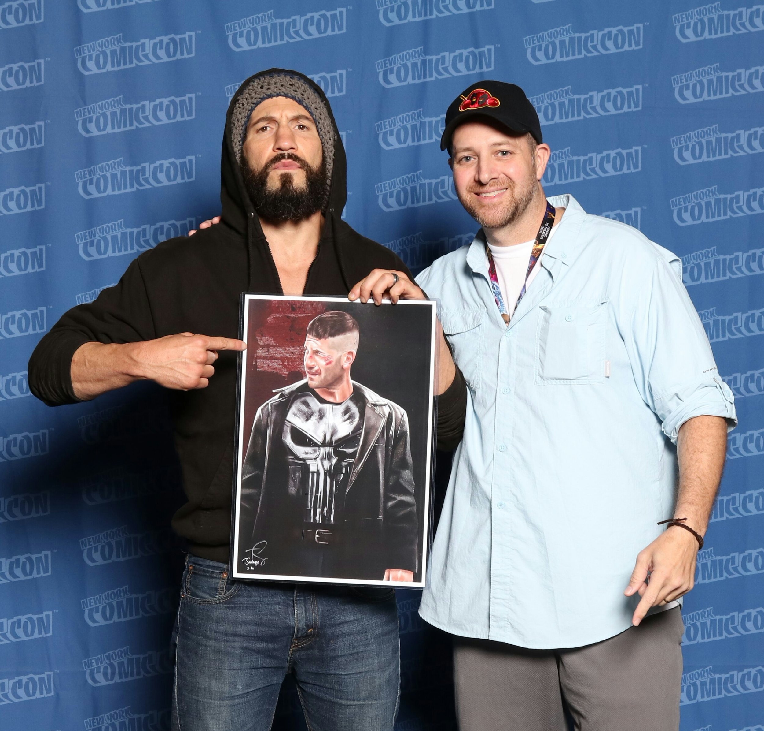 jon bernthal twd plays punisher on daredevil holding my punisher poster fan art by tony santiago