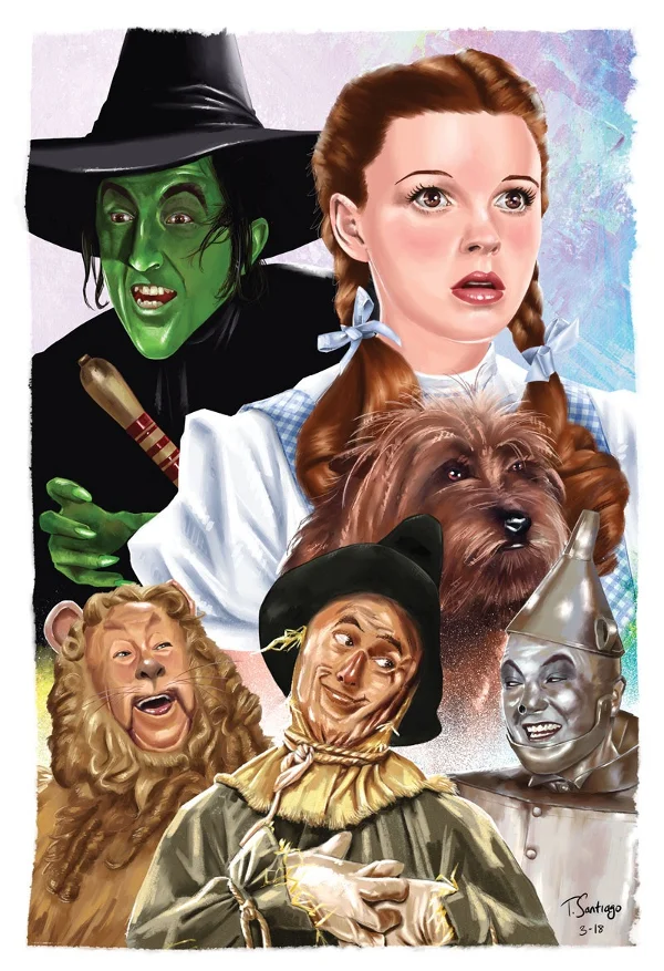 wizard of oz compilation fan art by artist tony santiago