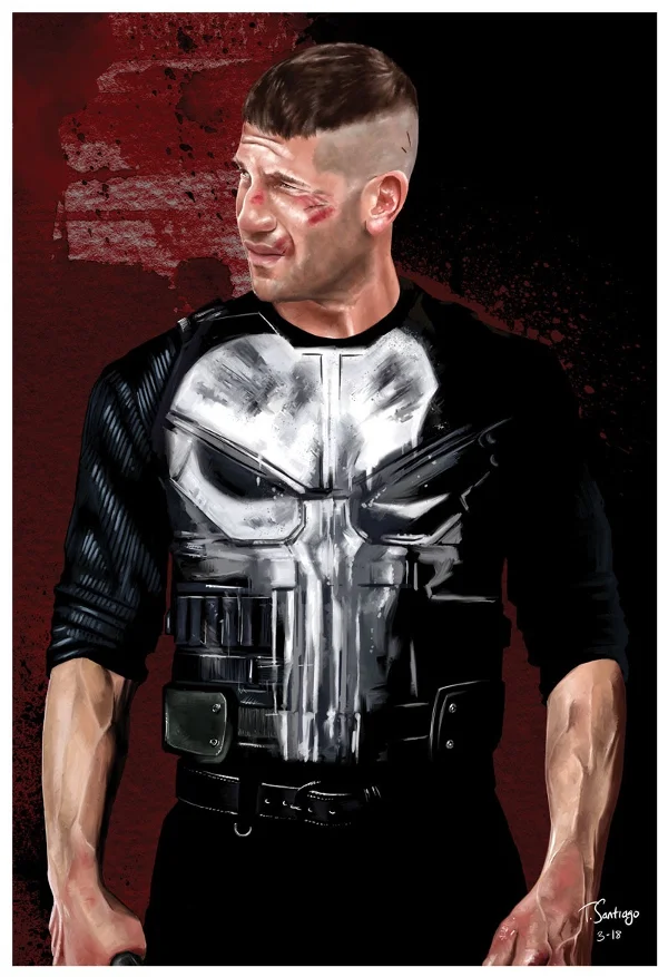 punisher fan art by artist tony santiago