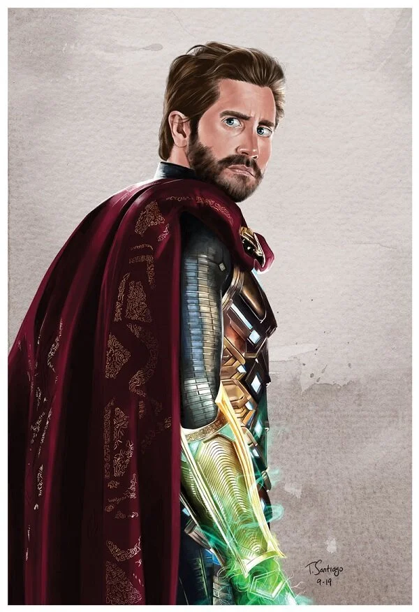 mysterio marvel fan art by artist tony santiago