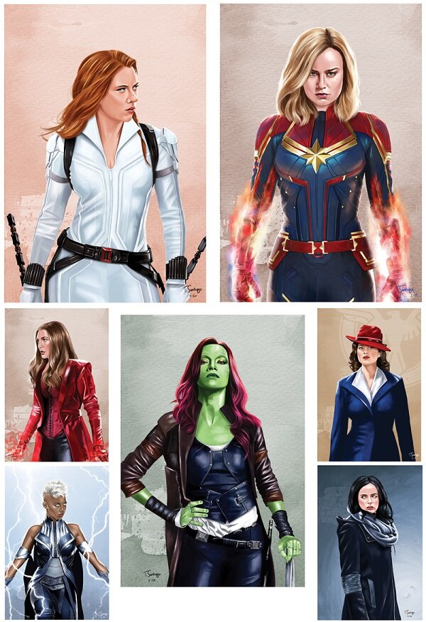 Women Of Marvel Collection — Tony Santiago Art