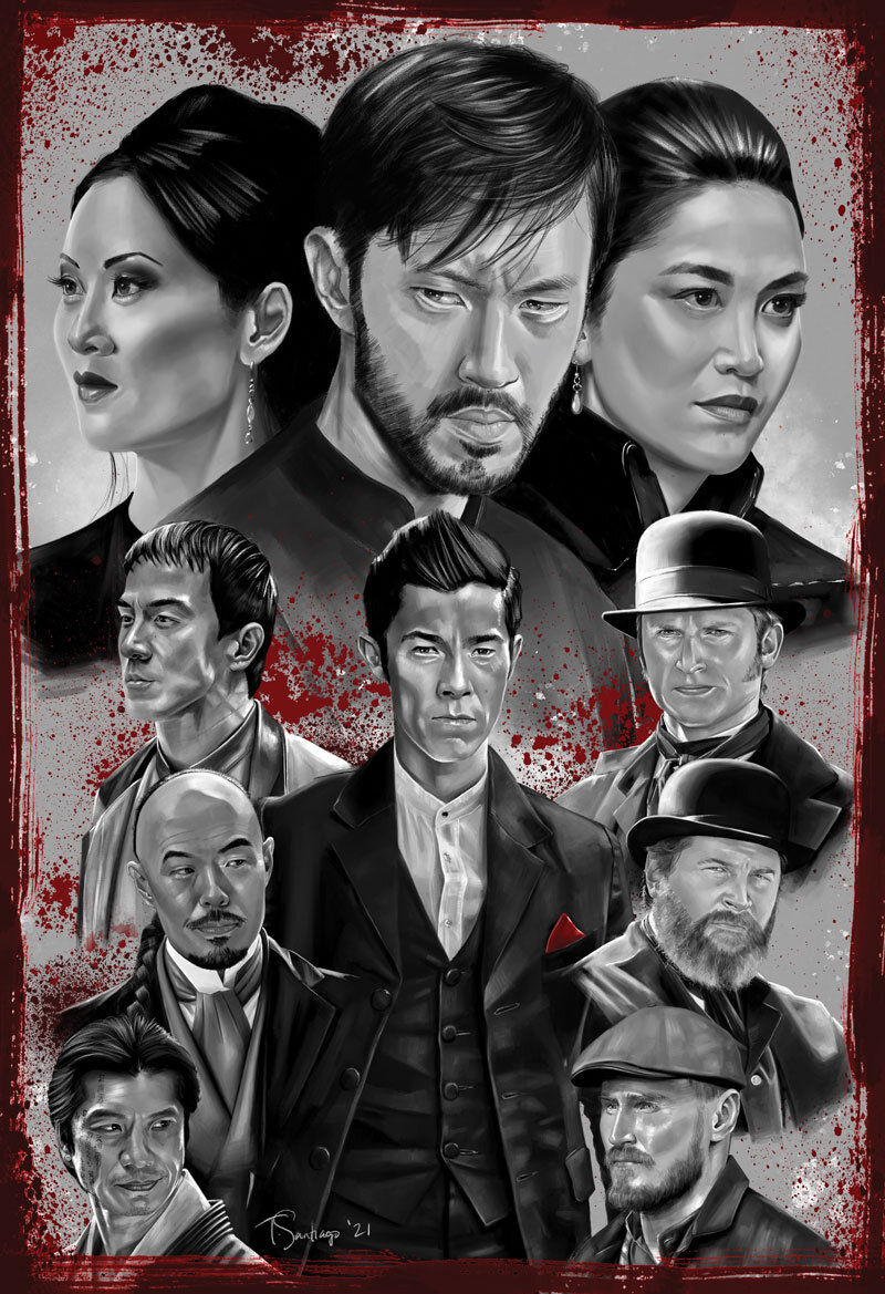 warrior fan art by artist tony santiago