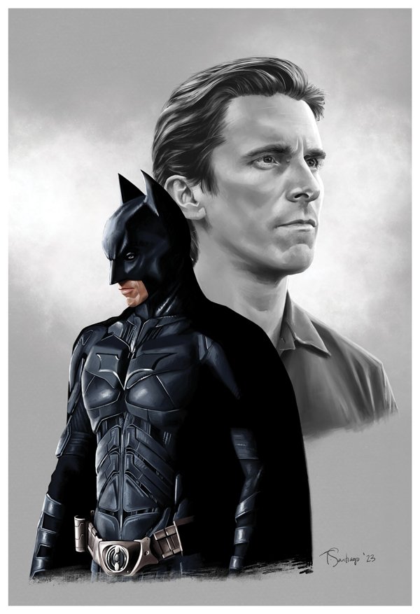 Dark Knight - Wayne — Tony Santiago Art