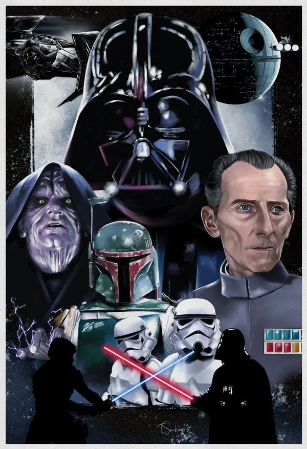 star wars empire fan art by artist tony santiago