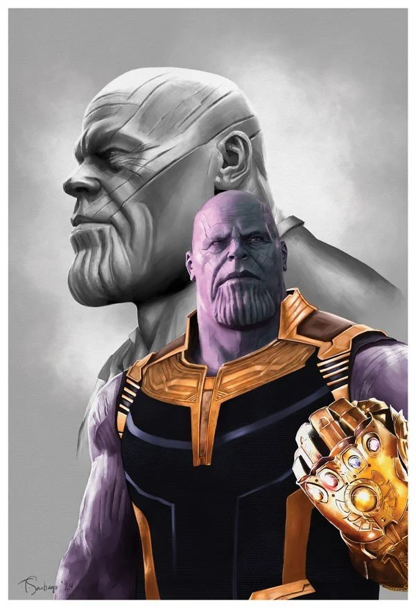 thanos fan art by artist tony santiago
