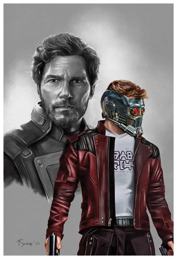 star-lord peter jason quill fan art by tony santiago