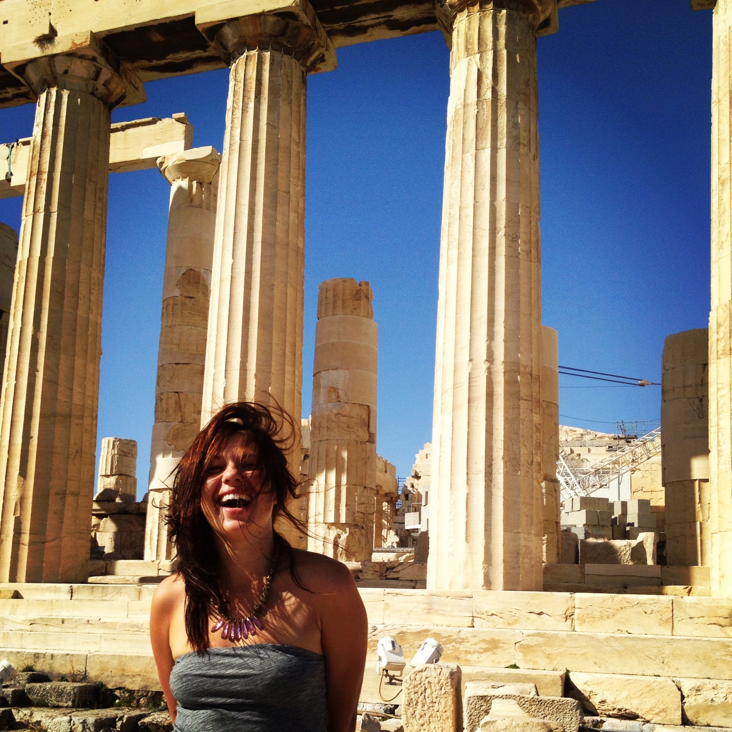  Pillars of the Parthenon in Athens, Greece 