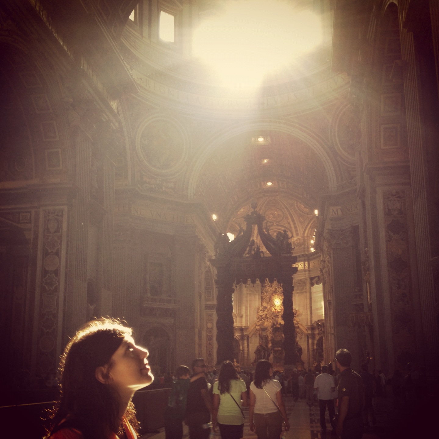  Reflecting on the way the light comes arrives in the Vatican 