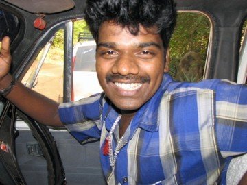 Rochelle's memorable cab driver in India who wished her a very sincere 'Advance Congratulations' on my upcoming marriage.