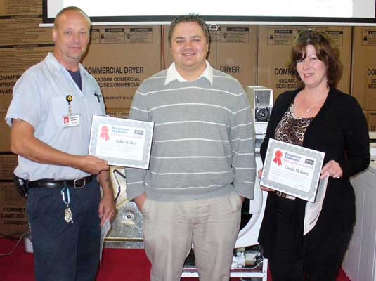 Pictured (left to right): John Risley, Jay Davidson, and Cindy McGory