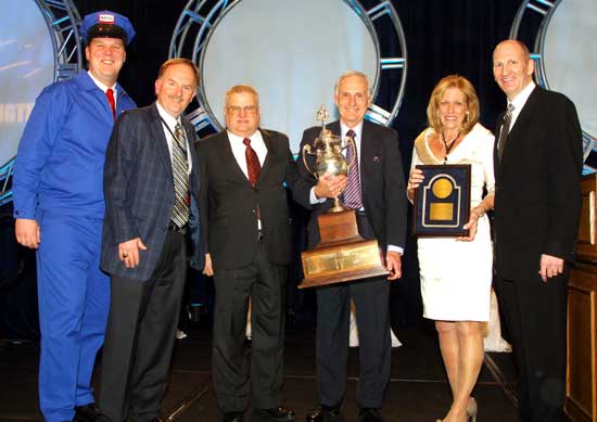 Pictured (left to right): The Maytag Repairman - Clay Jackson, Larry LaMaina, Dick Ruel, Richard LaMaina, Susan LaMaina, and Craig Kirchner