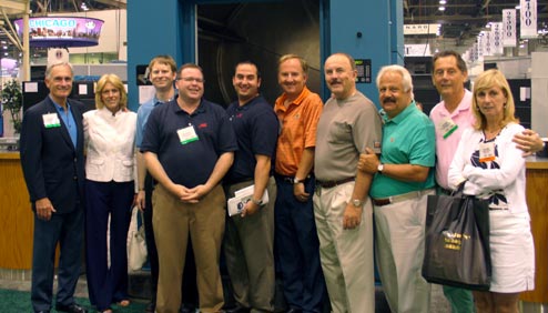 Pictured (left to right): Richard LaMaina, Susan LaMaina, Alex Kane, Greg Ilkowitz, John Olsen, Larry LaMaina, H. Bruce Rainey, Jason Bobroff, Bob LaMaina, Carol LaMaina