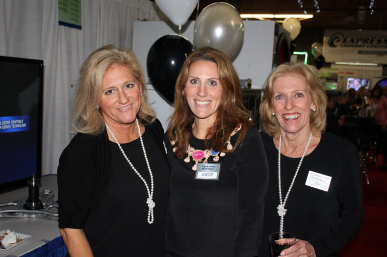 Barbara Collins, Katie Weitzman and Susan LaMaina of Equipment Marketers.