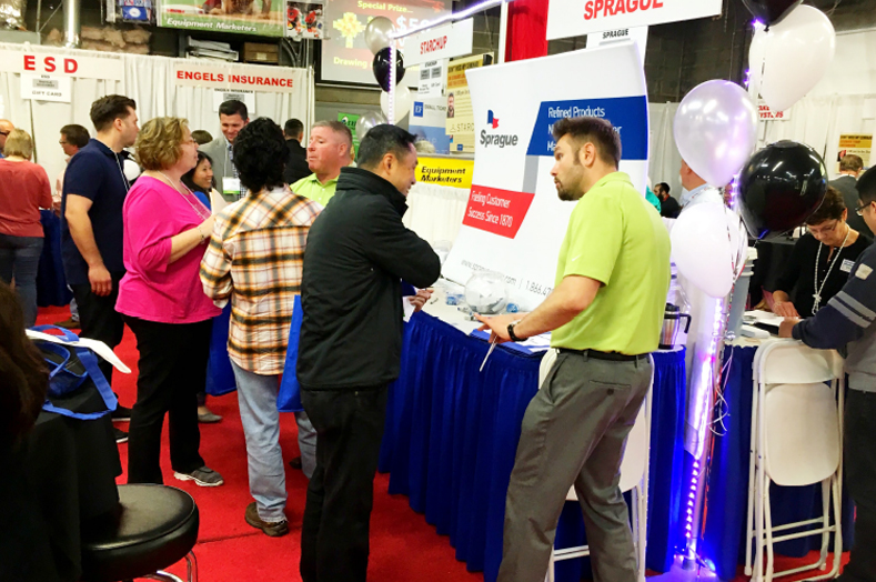 Sprague Energy presented various ways to control a store's utility costs at their booth.
