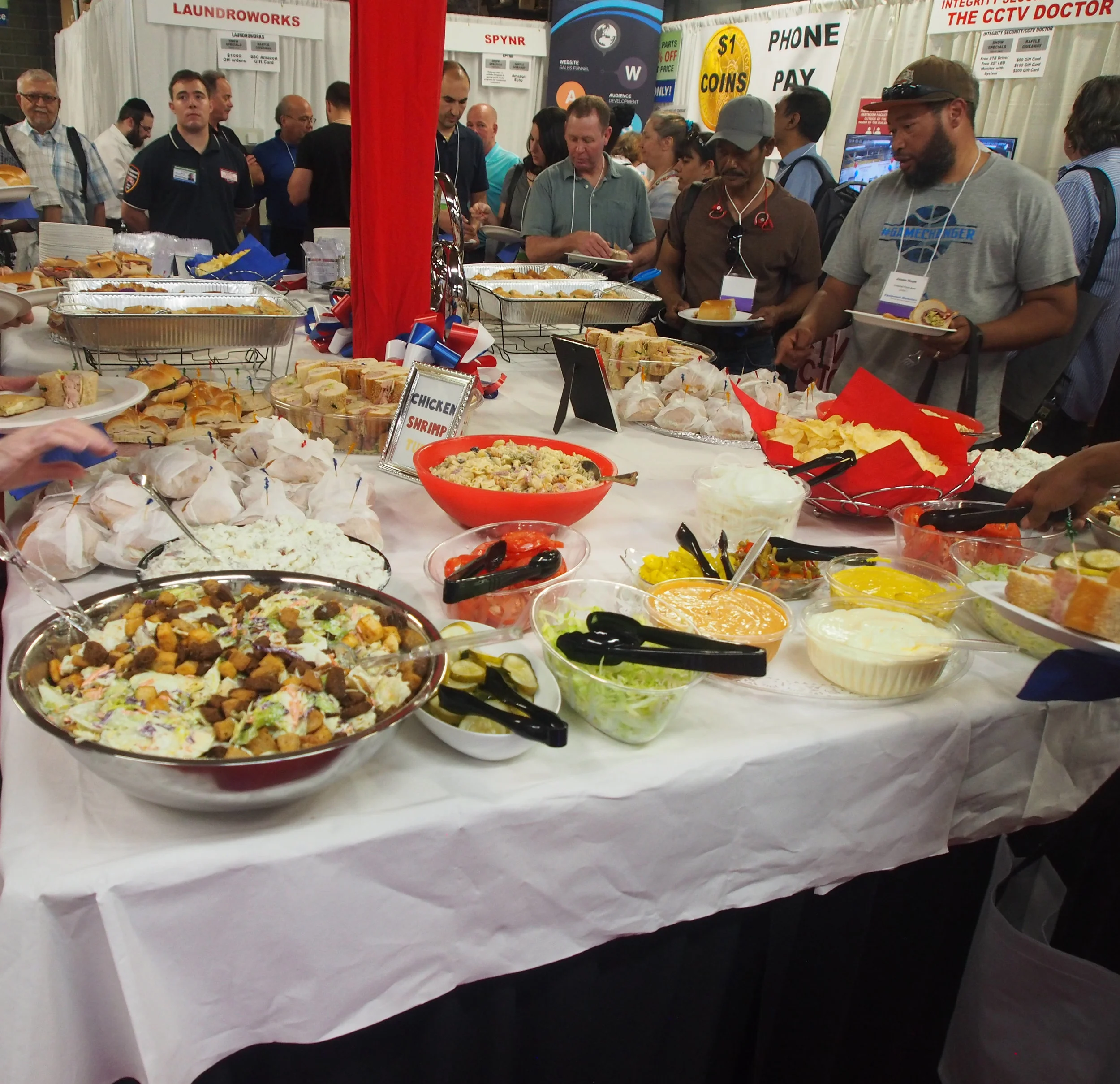 There is an amazing array of food available!