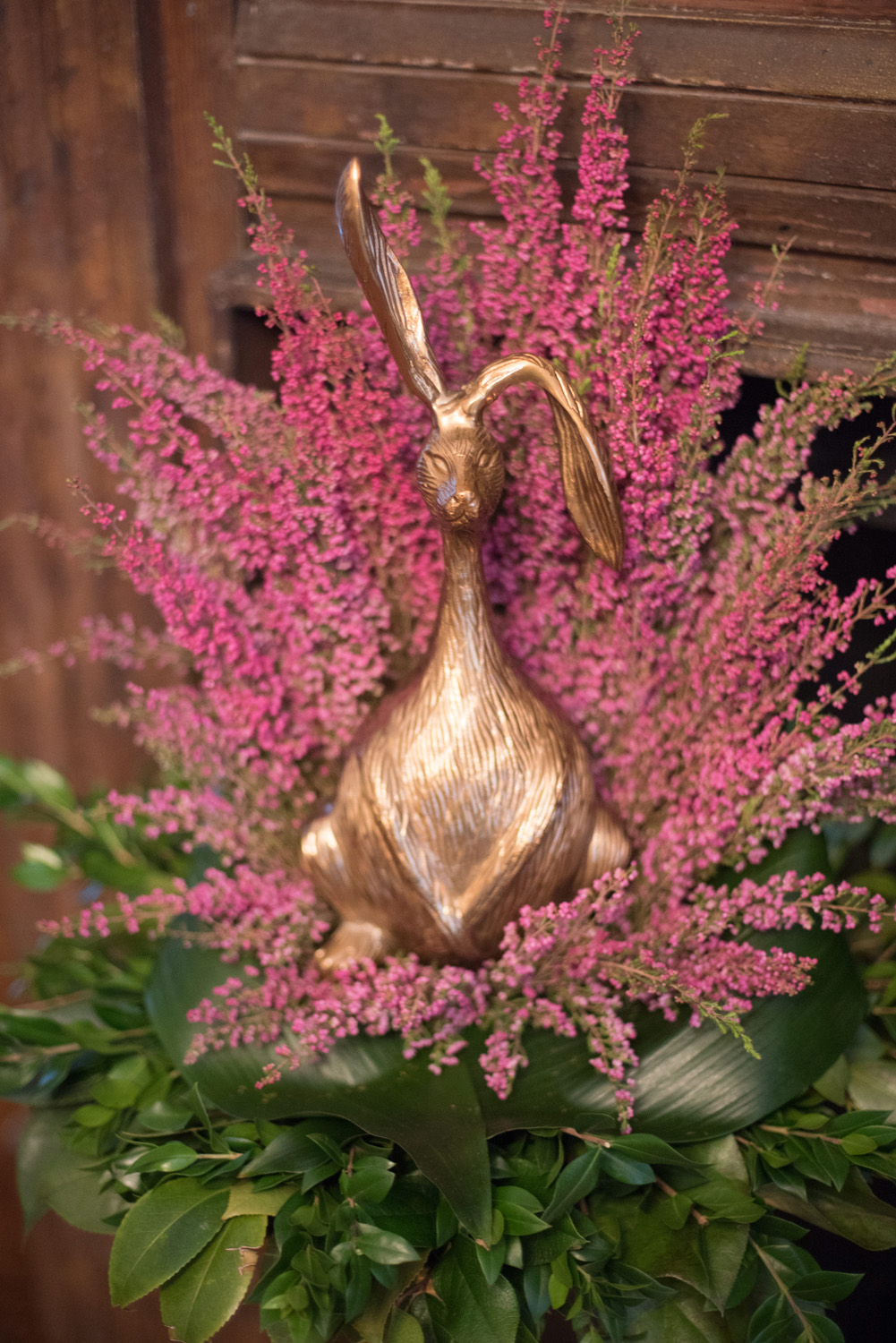 Gold Rabbit Statue