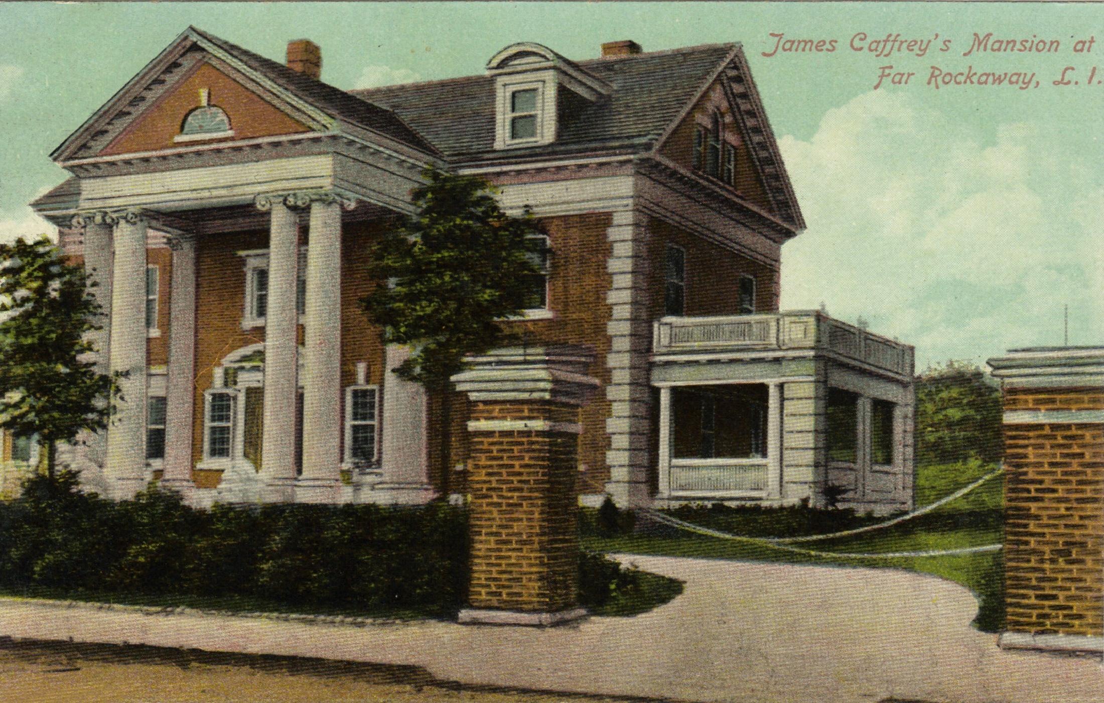 Home of James Caffrey a wealthy land developer Photo courtesy of the Leiman Library and The Leiman Collection on Rockawaymemories.com